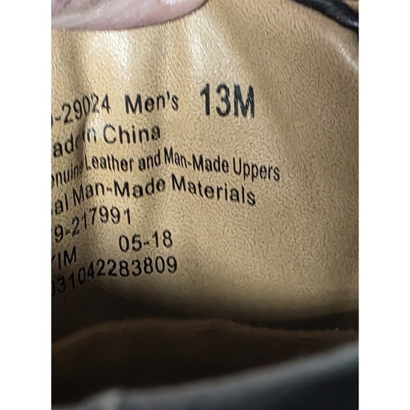 Dockers Men's 13M Black Leather Comfort Motion Lace-Up Dress Shoes - Picture 3 of 8